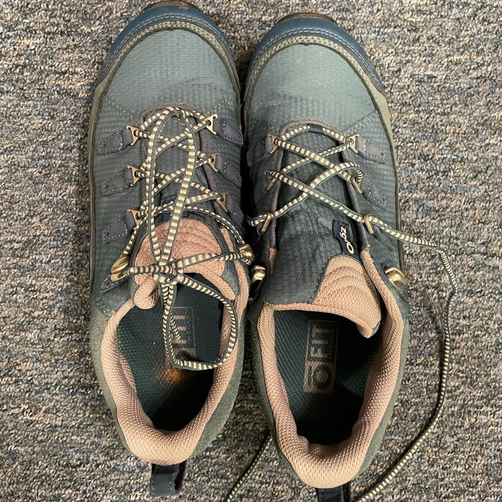 Oboz hiking sneakers.